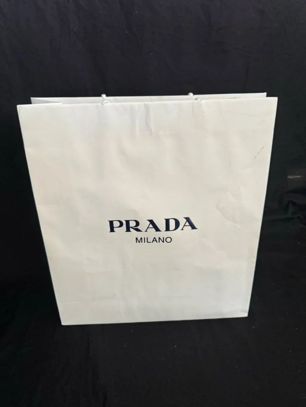Prada Paper Reusable Shopping Bag White 19
